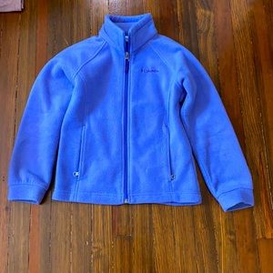 Girls Columbia lavender fleece  jacket size small